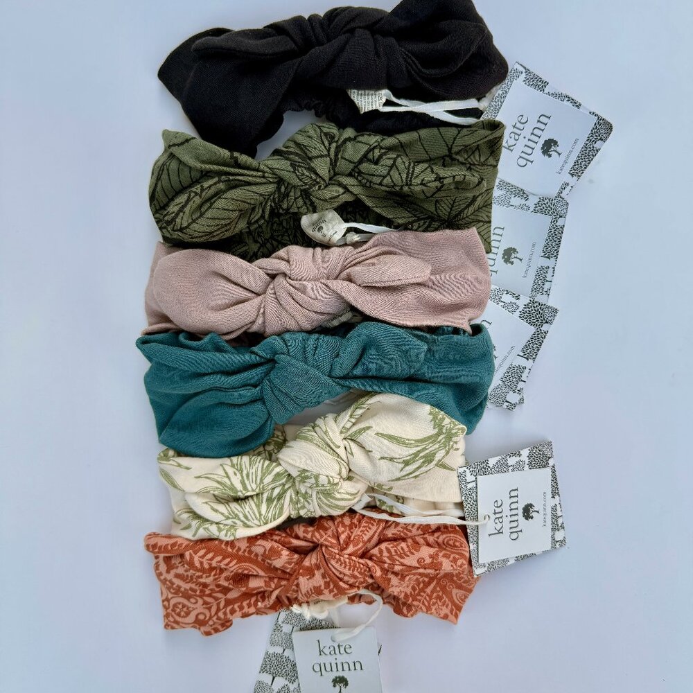 Kate Quinn Head Bow Set | 6-Pack Solids & Botanicals | 2-3T (XL)